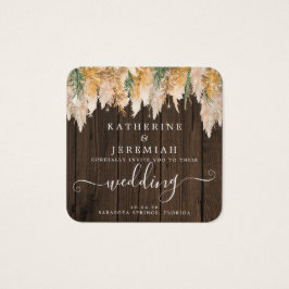 Código QR Convite para Casamento de Grass Pampas d