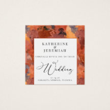 Código QR Convite para Casamento Moderno Terracott