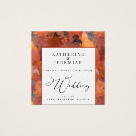 Código QR Convite para Casamento Moderno Terracott