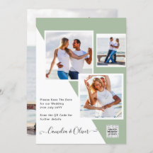 Código QR da Data de Salvamento do Convite de Foto