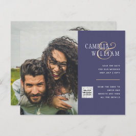 Código QR da Data de Salvamento do Convite de Foto