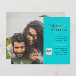 Código QR da Data de Salvamento do Convite de Foto