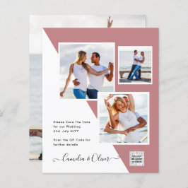 Código QR da Data de Salvamento do Convite de Foto