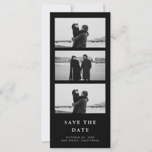 Código QR da Faixa de Fotos Casamento Preto Salvar
