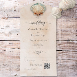 Código QR da Marca de Água da Seashell Costeira Mo
