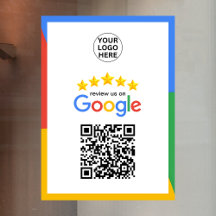 Código QR de 5 estrelas do Google Business Review