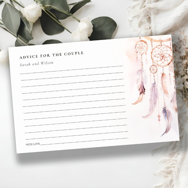 Código QR de Boho Feather Dreamcatcher Weding RSVP (Criador carregado)