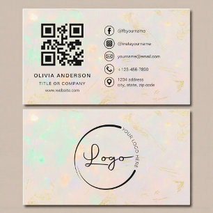 Código QR de Cartão de Visita Opala Profissional p