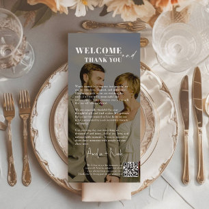 Código QR de Cartões de agradecimentos de Casament