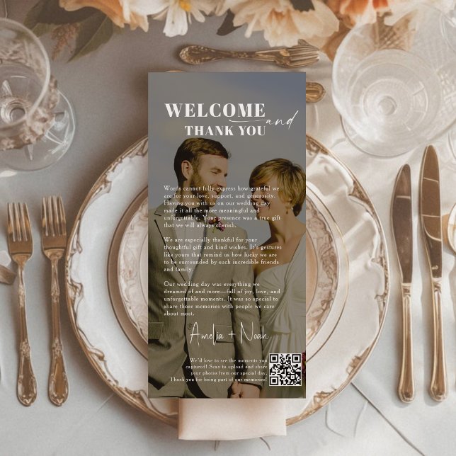 Código QR de Cartões de agradecimentos de Casament (Criador carregado)