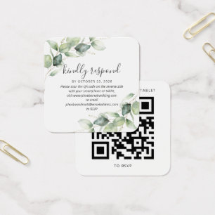 Código QR de Casamento Botânico de Eucalyptus Mo