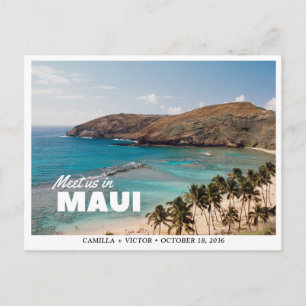 Código QR de Casamento em Maui Cartão Postal de Sa