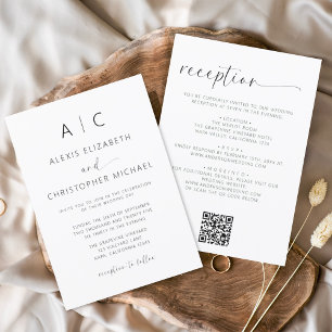 Código QR de Casamento Mínimo de Orçamento Tudo em