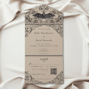 Código QR de Casamento Preto de Tan Morto em Bat V