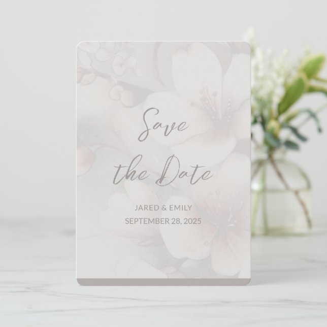 Código QR de Casamento Salvar a Data Convite (Em pé/Frente)