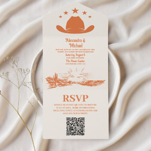 Código QR de Casamento Western Country Sudoeste Ra