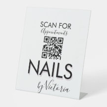 Código QR de Compromissos Salon de Nail Minimalist
