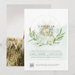 CÓDIGO QR de Convite para Casamento de FOTO em Ver