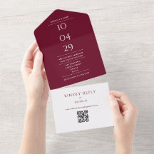 Código QR de Data de Casamento com Monograma em Bo