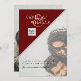 Código QR de Data de Salvamento do Convite de casa