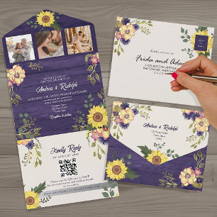 Código QR de Foto de Girassol Casamento