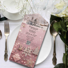 Código QR de Foto de Prata Rosa do Shimmer do Faux