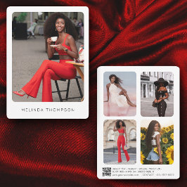 Código QR de Foto do Ator Comp Card 5 Foto do Ator