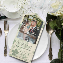 Código QR de Foto em Verde de Clover Botânico