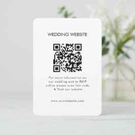 Código QR de foto moderna elegante| RSVP | Sítio W