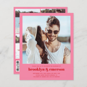 Código QR de Foto Moderno de Orçamento Casamento R