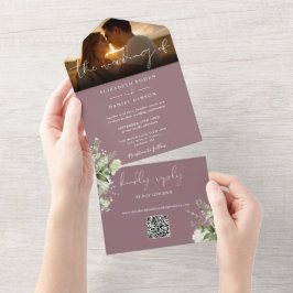 Código QR de Fotografia de Casamento com Flora em