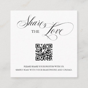 Código QR de Inserção de Foto 'Compartilhe o Amor'