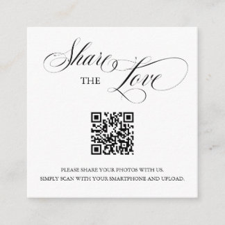 Código QR de Inserção de Foto 'Compartilhe o Amor'