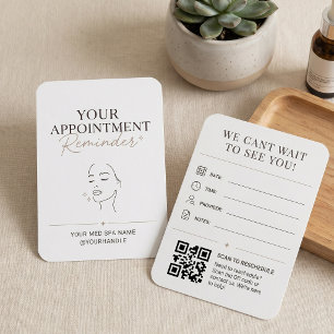 Código QR de Lembrete de Spa Médico Minimalista Be