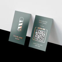 Código QR de Luxo em Verde Escuro e Dourado Rosa p