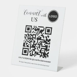 Código QR de mídia social Conecte-se conosco