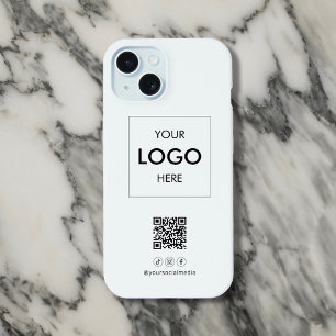 Código QR de Mídia Social Empresarial Preto