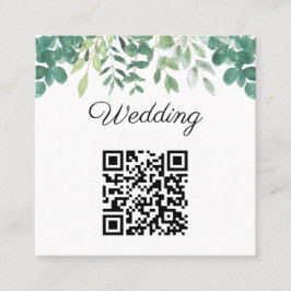 Código QR de Orçamento Convite de Casamento Verde