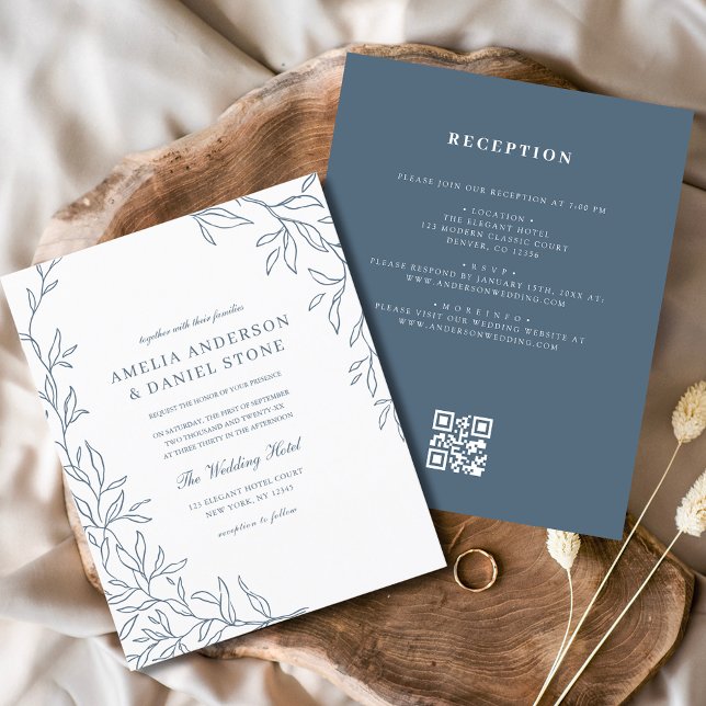 Código QR de Orçamento Convocação de Casamento Azu (Criador carregado)