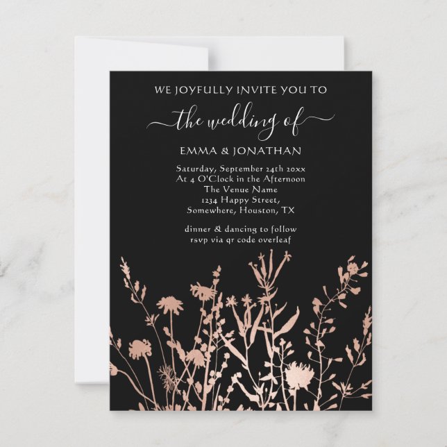 CÓDIGO QR de Orçamento Preto-Branco (Frente)