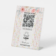 Código QR de pagamento Blush pink Sprinkle Bakery 