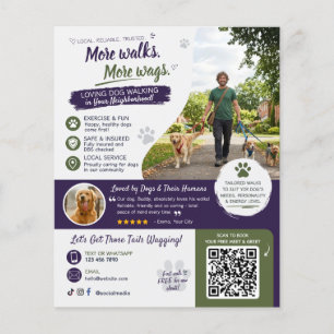 Código QR de panfletos de negócios de passeio de c