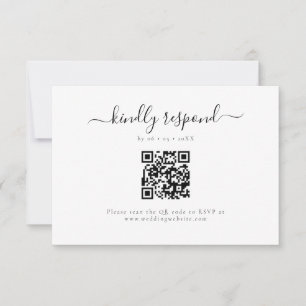 Código QR de Resposta Gentil e Elegante RSVP