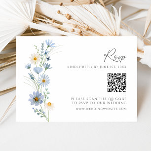 Código QR de Resposta para Casamento com Flor Silv