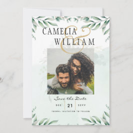 CÓDIGO QR de RSVP de Convites de Casamento Verde