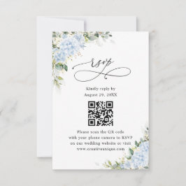 Código QR de RSVP do Site de Noivado Floral de Hor