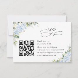 Código QR de RSVP do Site de Noivado Floral de Hor