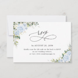 Código QR de RSVP do Site de Noivado Floral de Hor