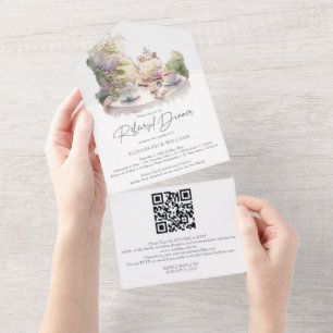 Código QR de RSVP para Jantar de Ensaios no Jardim