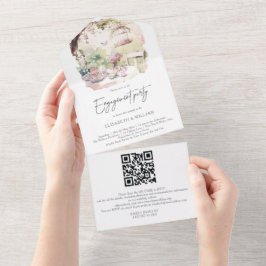 Código QR de RSVP para Noivado no Jardim em Aquare